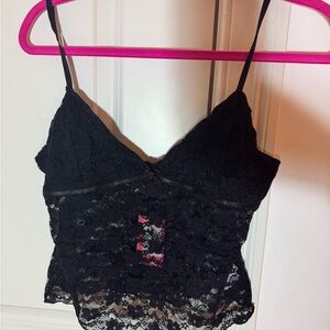 Edikted Black Lace Tank Top